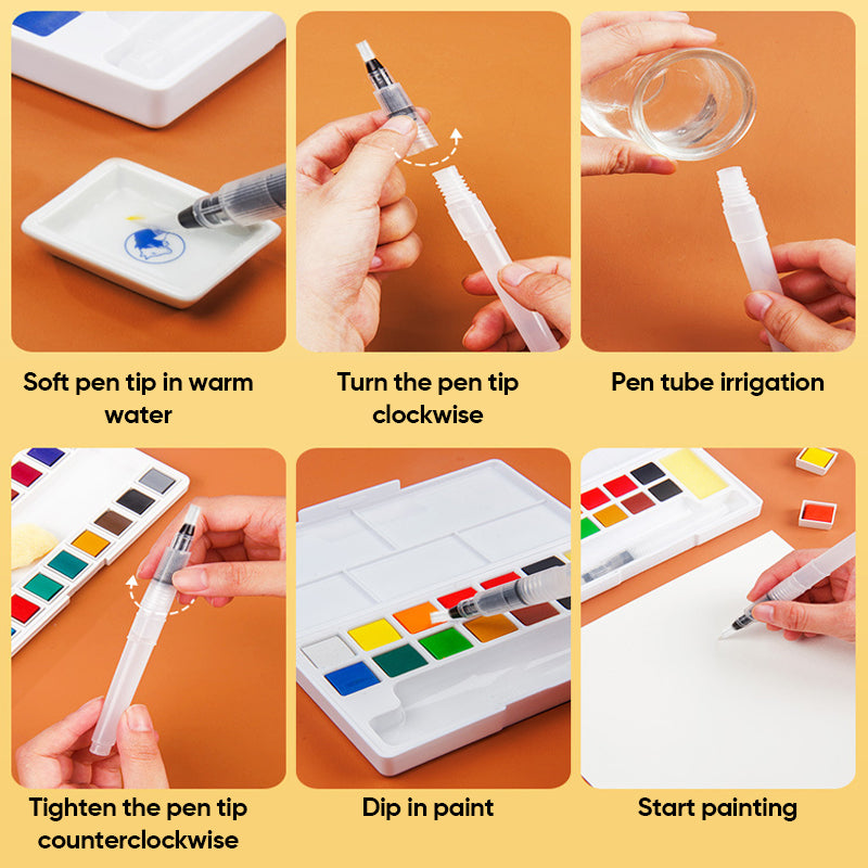 Fillable Touch Up Paint Pen Brush