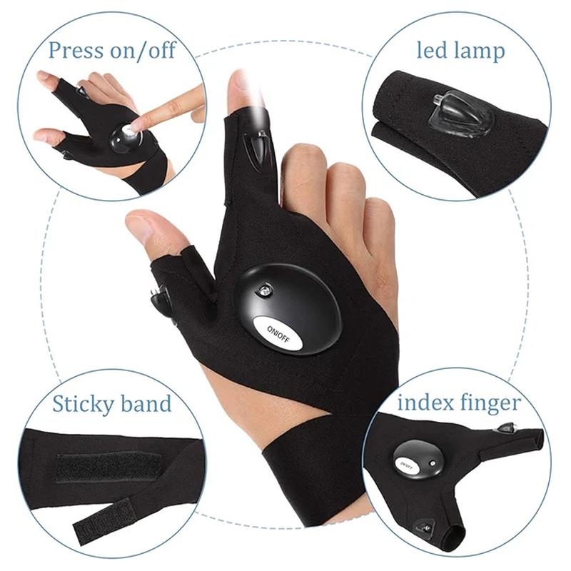 💡LED Gloves with Waterproof Lights💡