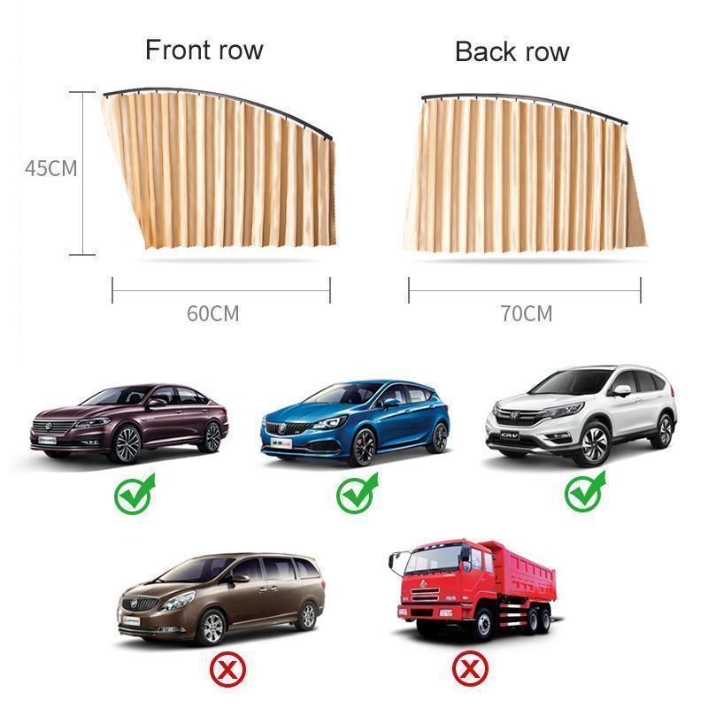 Magnetic Car Sunshade Curtains (2/4 PCs)