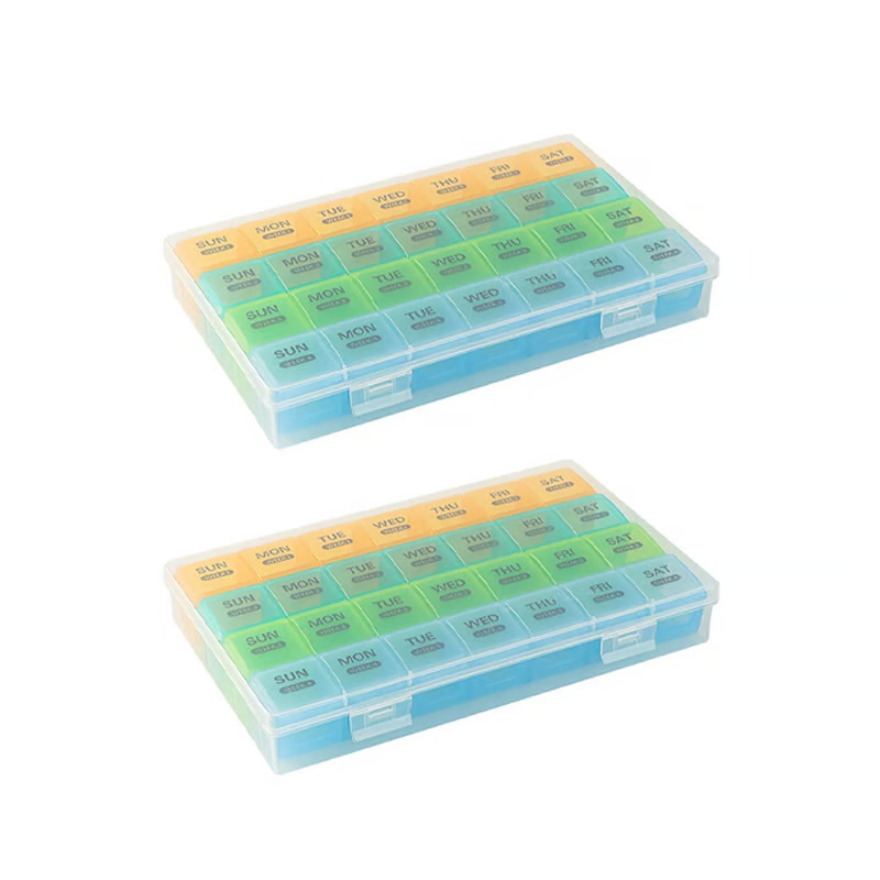 28-Compartment Large-Capacity Portable Pill Organizer