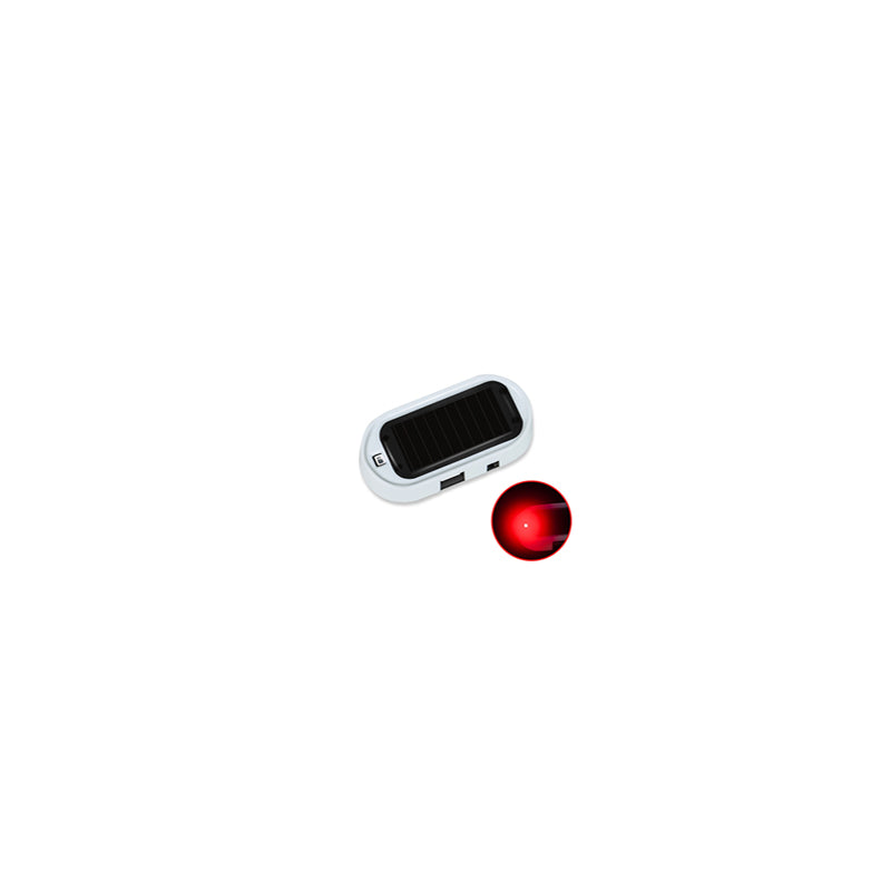 Solar powered car alarm warning light