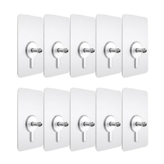10pcs Punch-Free Non-Marking Screw Stickers