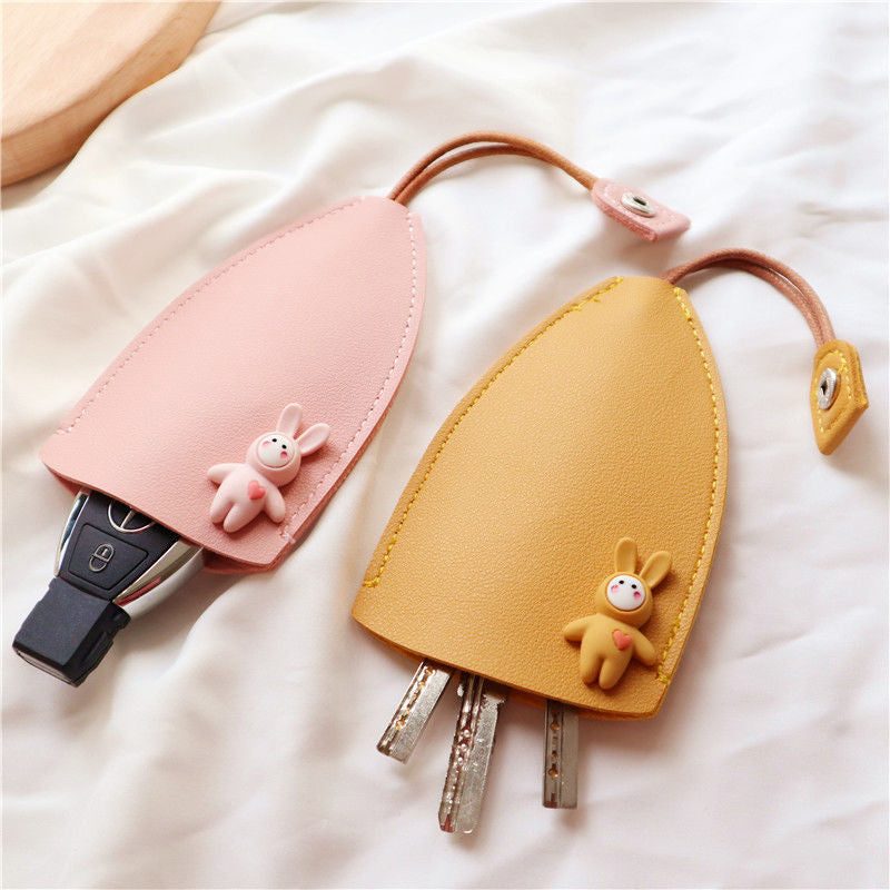 💥Cute PU Leather Car Key Case Cover💥