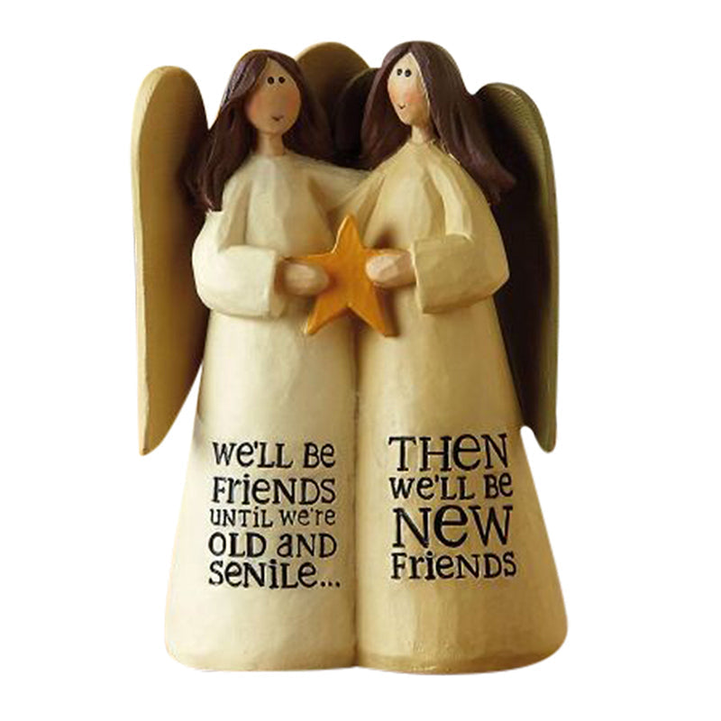 Hand Carving Art Sculpture -👩‍❤️‍👩Celebrating Friendship Gift🎁