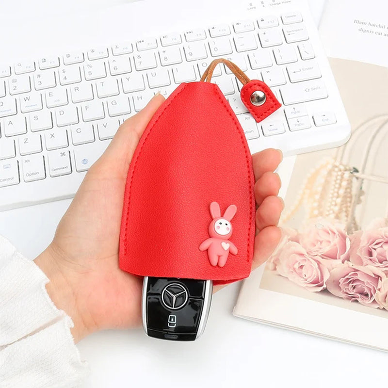 💥Cute PU Leather Car Key Case Cover💥