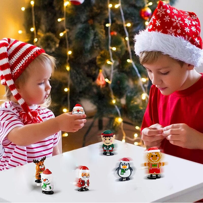 🎅Christmas Wind Up Toys, Stocking Stuffers Assorted Jumping Walking Clockwork Toys