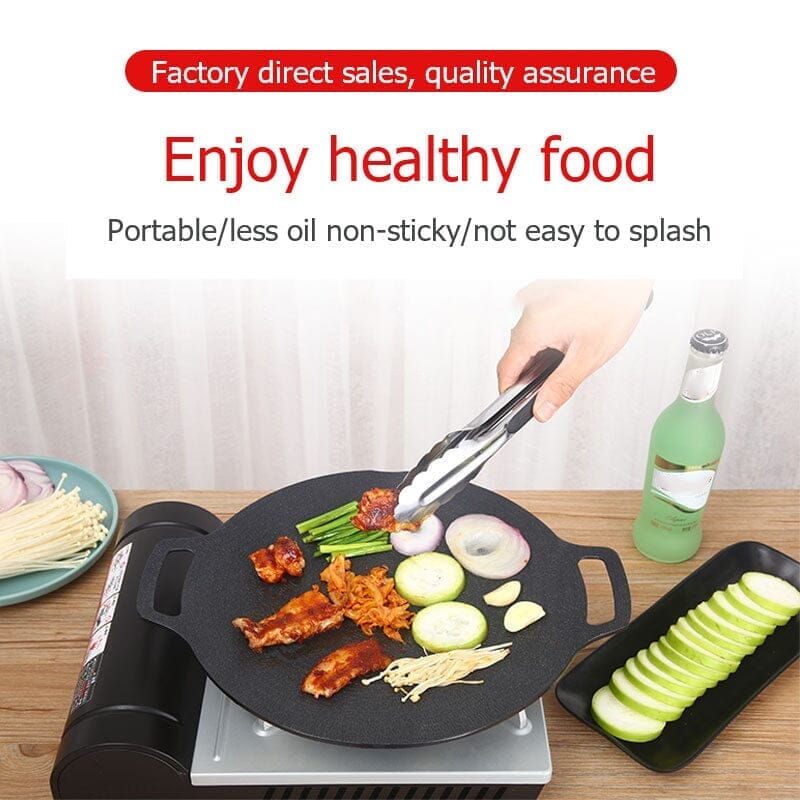Non-stick Round Baking Pan BBQ Griddle