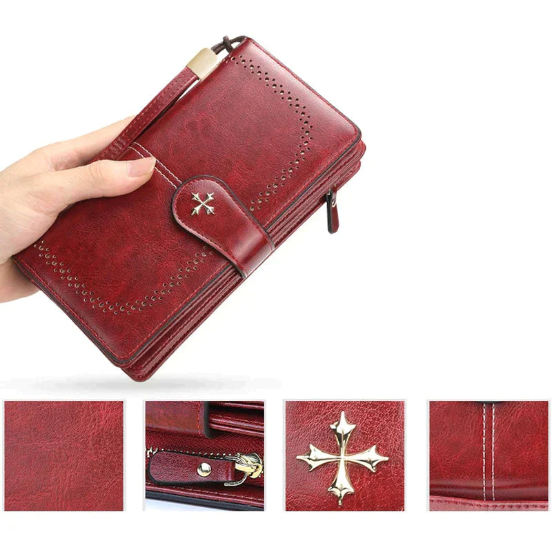 Women's Multifunction Wallet Zipper Handbag
