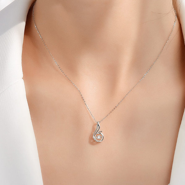 S925 Phoenix Dancing Necklace
