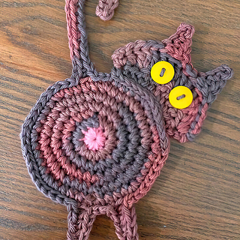 🐱Funny Cat Butt Coasters Cat Butt Cup Mat Knitted Gift for Cat Fans