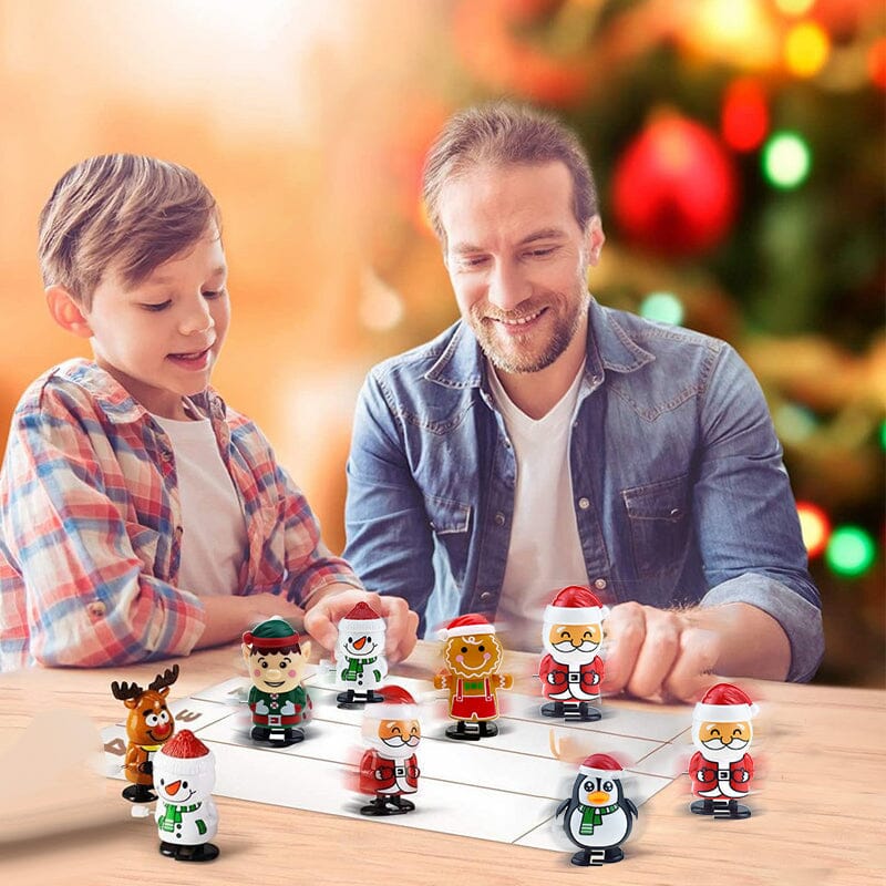 🎅Christmas Wind Up Toys, Stocking Stuffers Assorted Jumping Walking Clockwork Toys