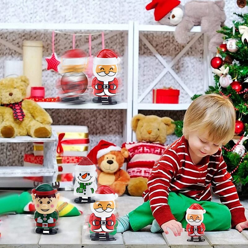 🎅Christmas Wind Up Toys, Stocking Stuffers Assorted Jumping Walking Clockwork Toys