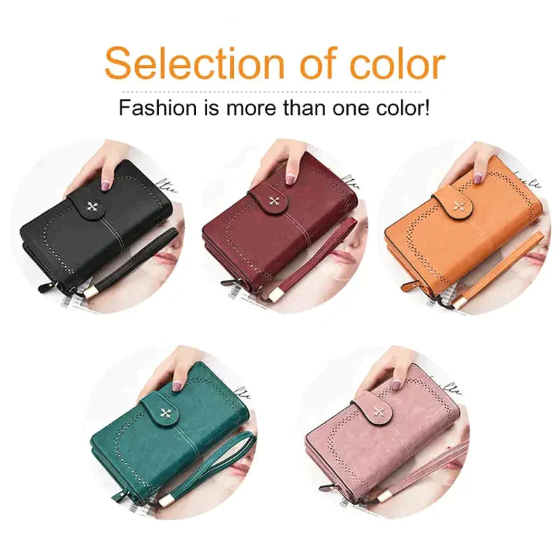 Women's Multifunction Wallet Zipper Handbag