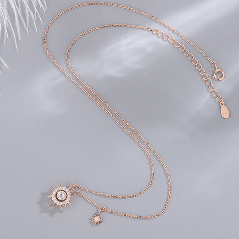 Sterling Silver Sun Will Rise Necklace