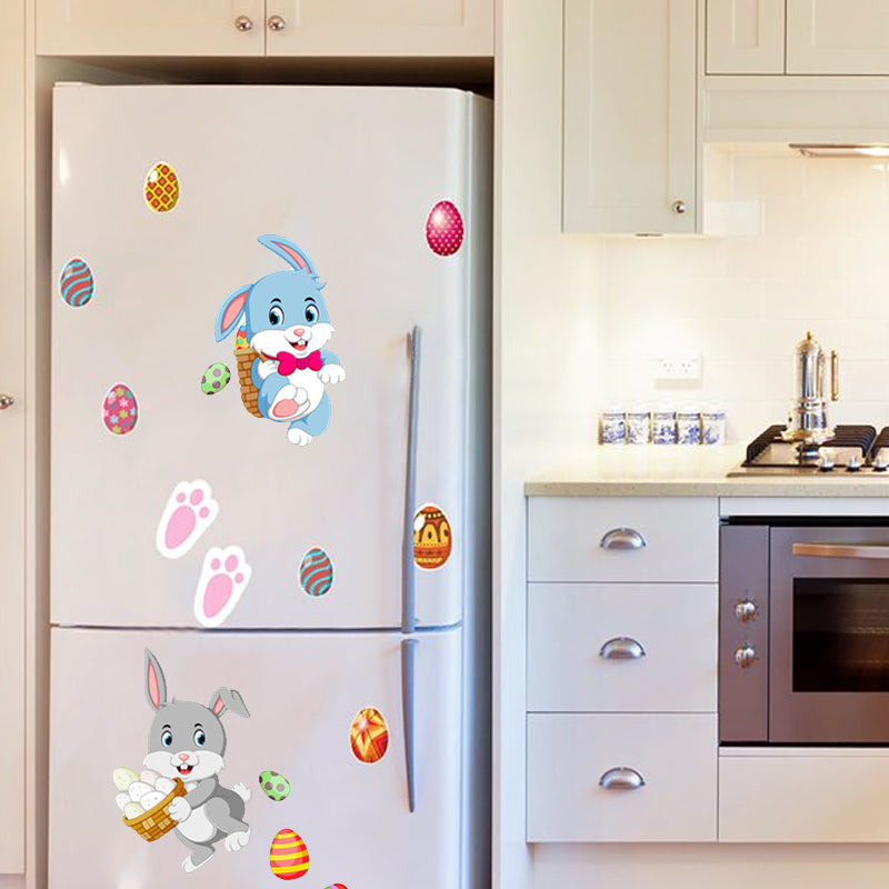 Bunny Egg Window Wall Sticker for Home Decoration (2 pcs)