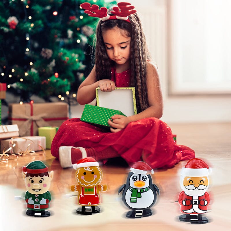 🎅Christmas Wind Up Toys, Stocking Stuffers Assorted Jumping Walking Clockwork Toys
