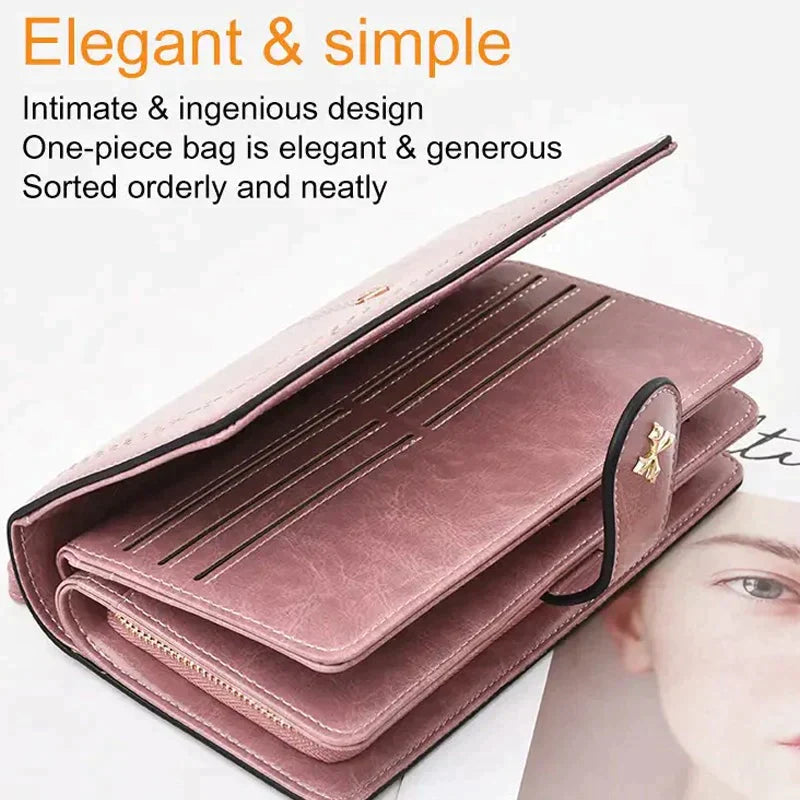 Women's Multifunction Wallet Zipper Handbag