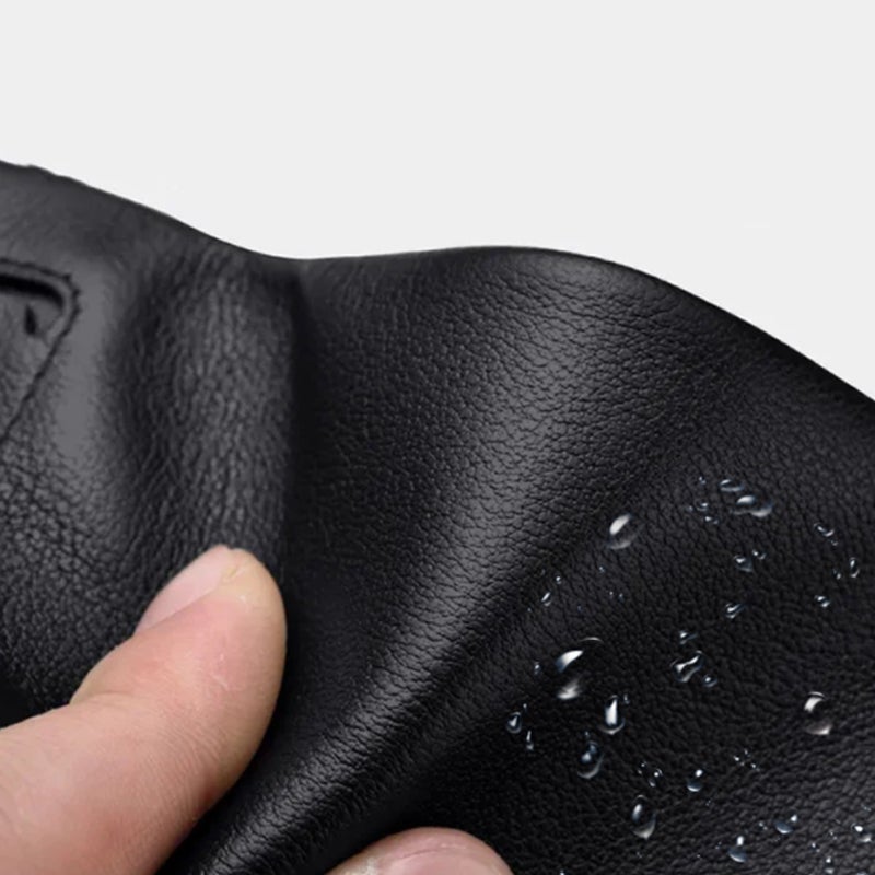 Large Capacity Leather Bifold Short Men's Wallet