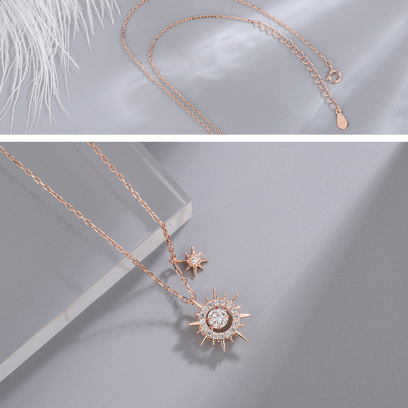 Sterling Silver Sun Will Rise Necklace