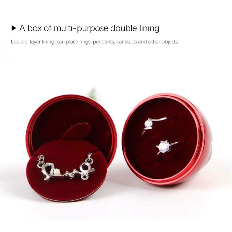 🎁Valentine's Day present🎁Aluminum alloy rose jewelry box