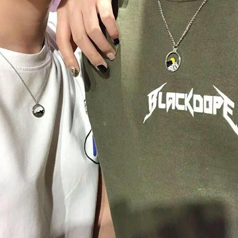 Sunrise & Sunset Montain Couple Necklaces