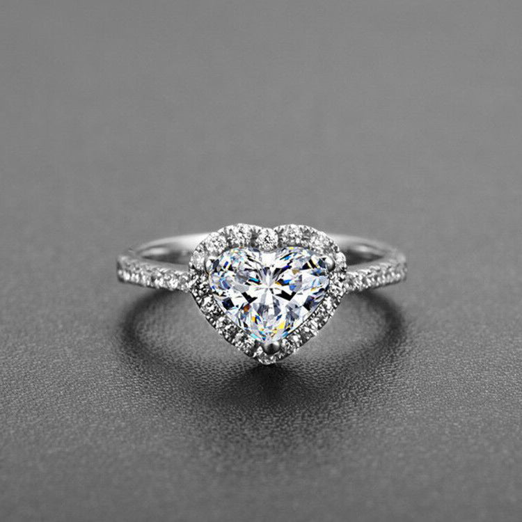 Crystal Heart Ring