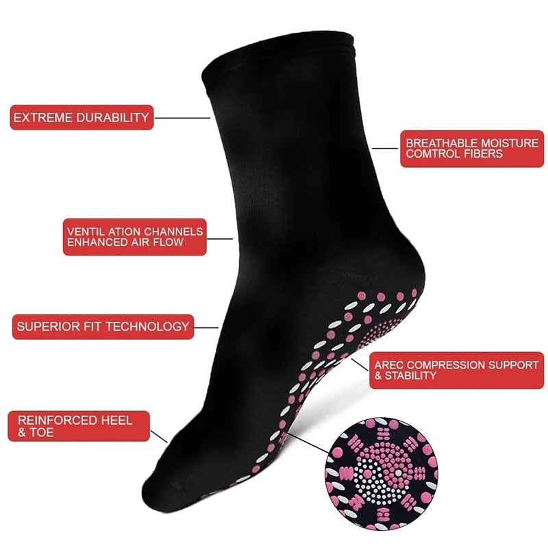 Tourmaline Therapy Health Socks