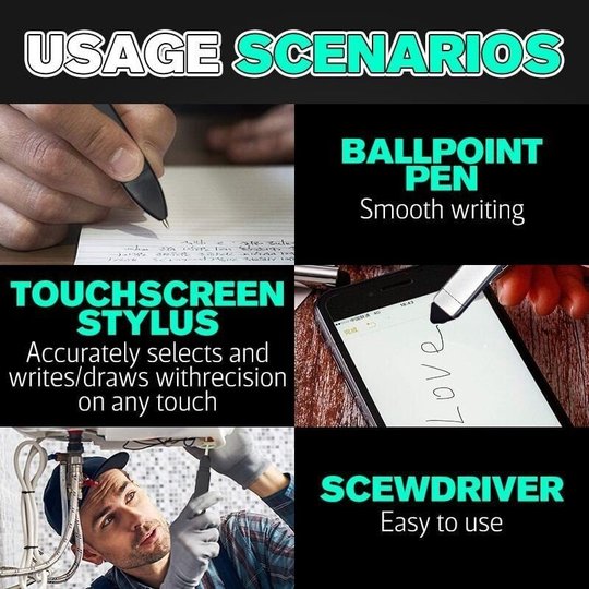 Pen-Shaped Phone Holder with Screwdriver Sets