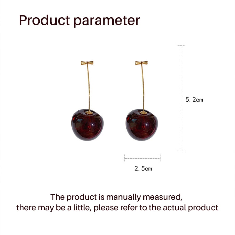 Celia Pink/Rouge Cherry Earrings
