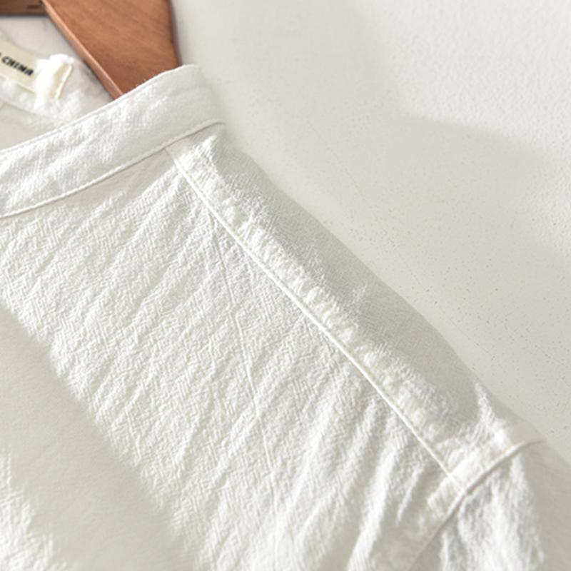 Provence Linen Solid Color Shirt for Men