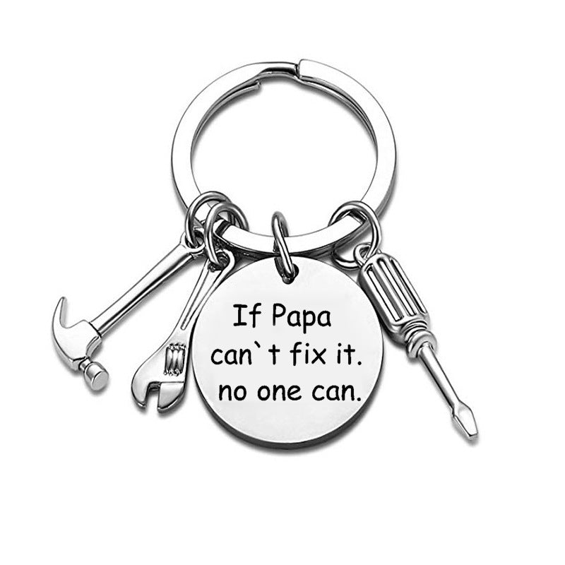 Novelty Handyman Repair Tool Charm Keychain - Gift for Father's Day