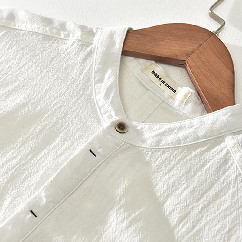 Provence Linen Solid Color Shirt for Men