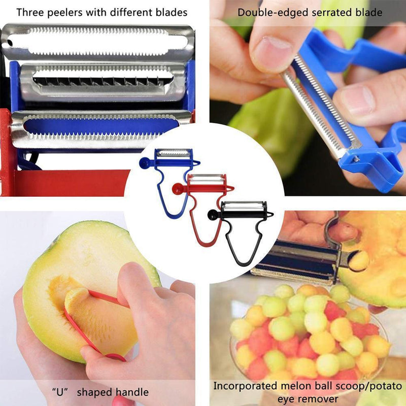 Multi-Function Trio Peeler (Set of 3)