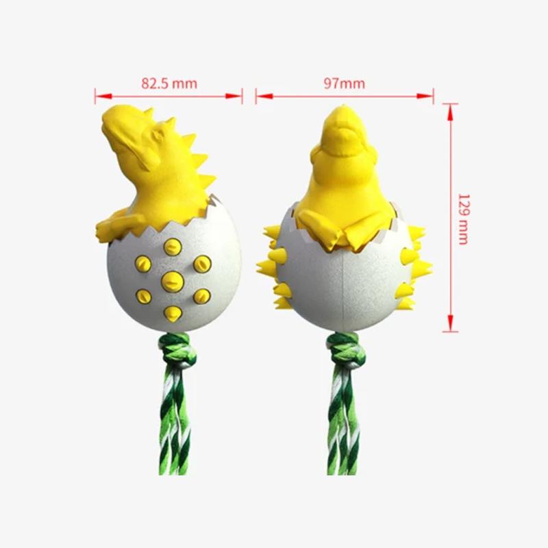 Dinosaur Eggs Dog Chew Toys Durable Puppy Molar Stick