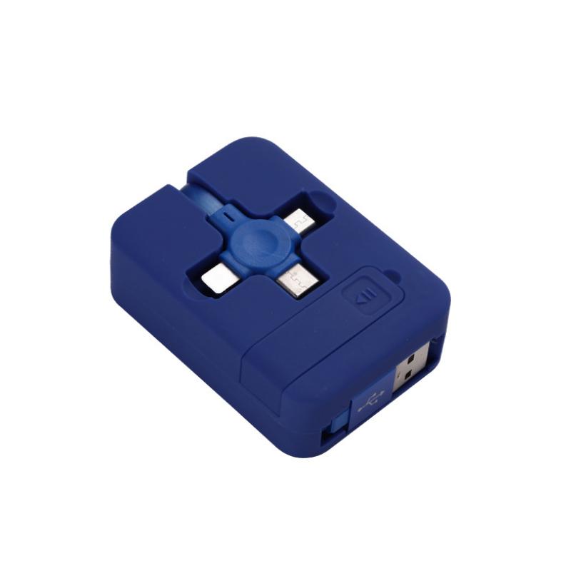 4-in-1 Retractable USB Charging Cable with Phone Stand