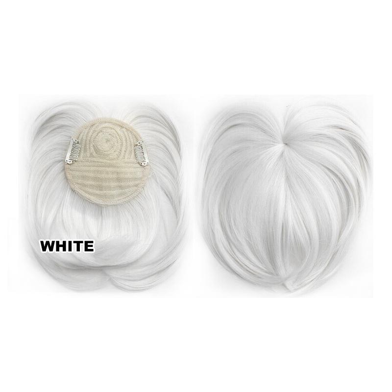 Short Natural Silky Clip-On Hair Topper