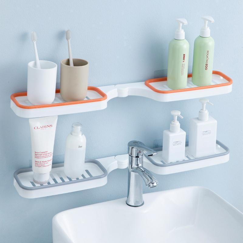✨Hot Sale✨Bathroom 180° Rotatable Corner Punch-Free Rack