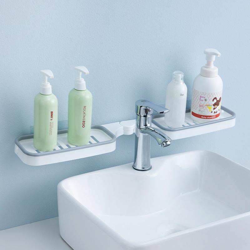 ✨Hot Sale✨Bathroom 180° Rotatable Corner Punch-Free Rack