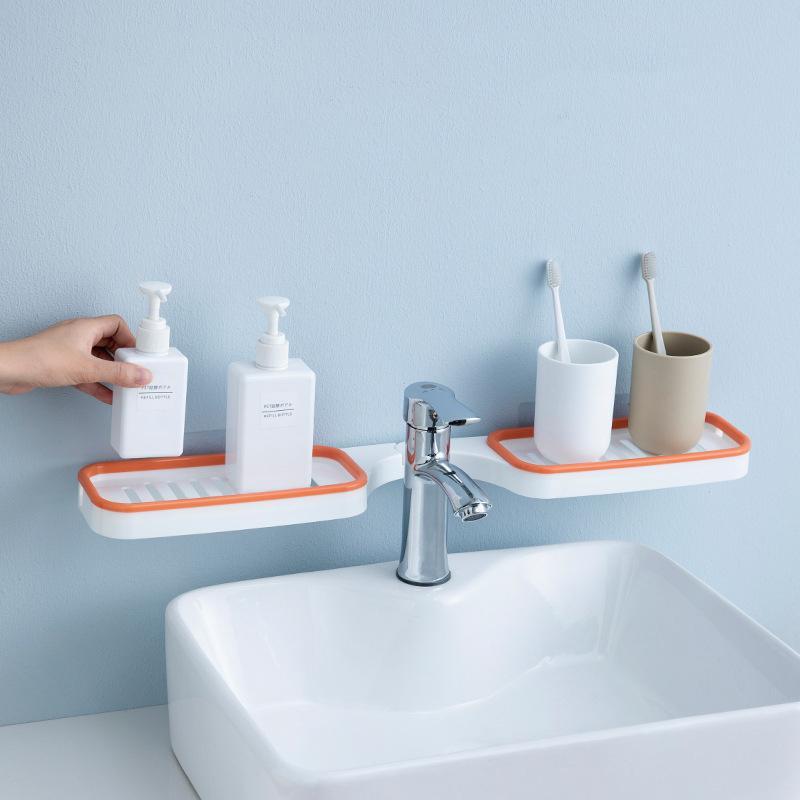 ✨Hot Sale✨Bathroom 180° Rotatable Corner Punch-Free Rack