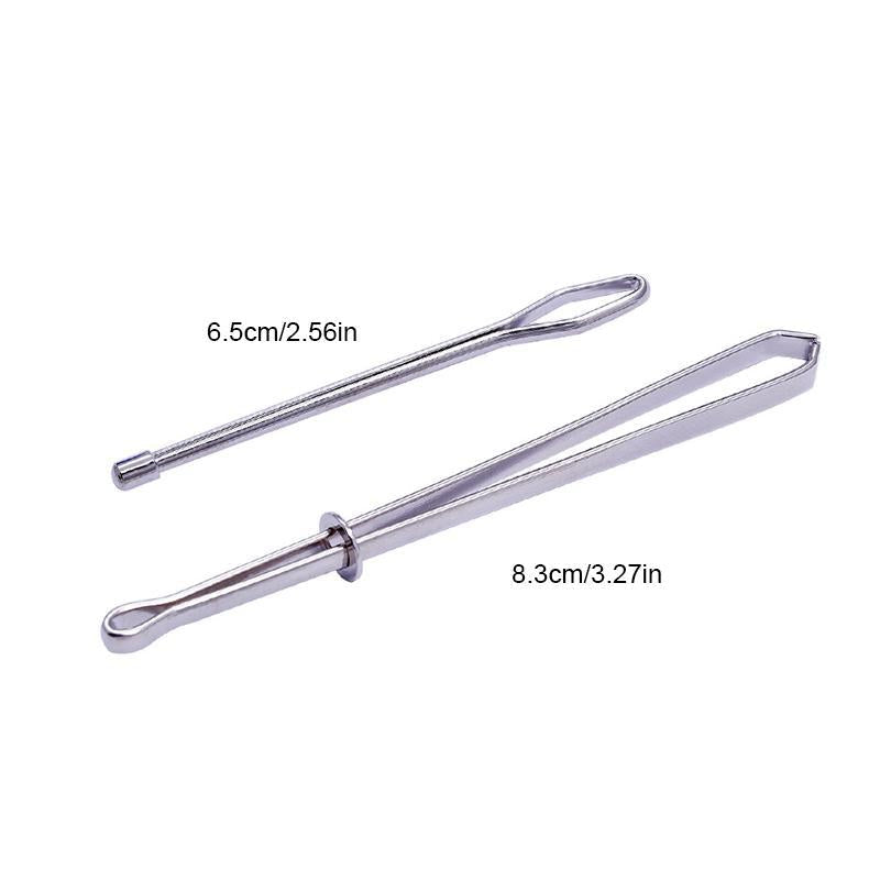 2pc Diy Rope Guide Forward Device Tool Elastic Silver Clip Needle Sewing Utility