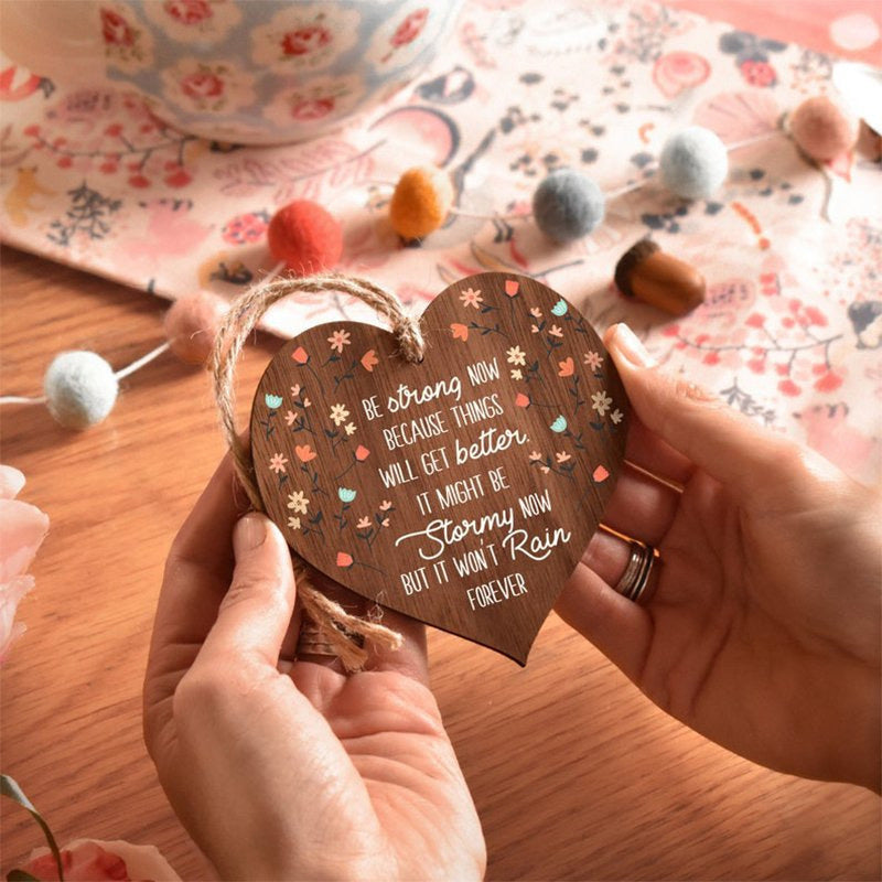 Wooden Heart Plaque Gift Exquisite Love Heart Craftsmanship