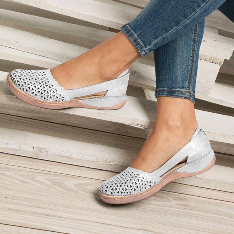 Woman Round-toe Hollow-out Breathable Sandals