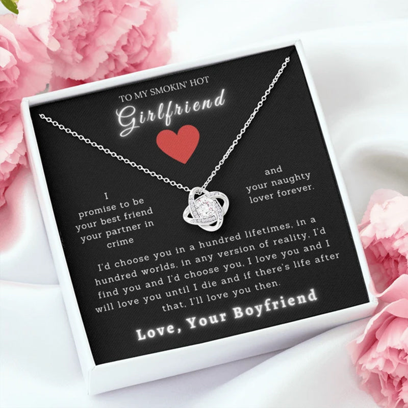 Endless Knot Friendship Ring and Necklace