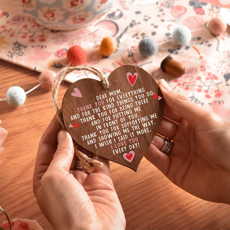 Wooden Heart Plaque Gift Exquisite Love Heart Craftsmanship