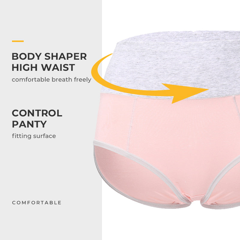 Ladies High Waist Knickers Plus Size Cotton Briefs
