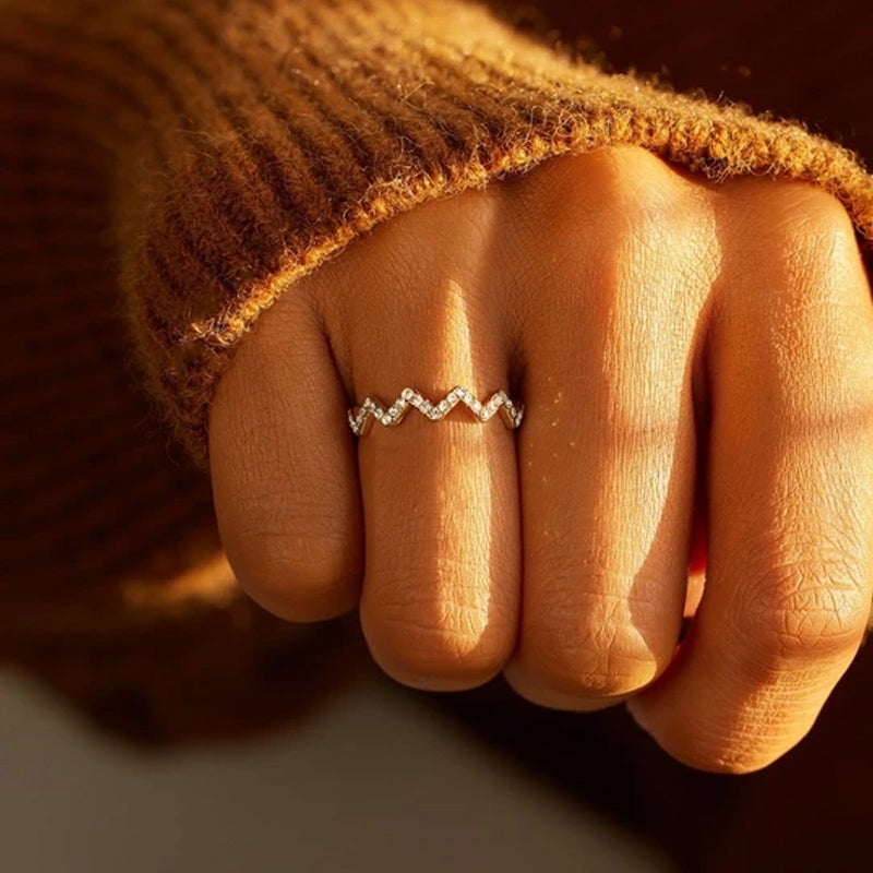 Gift To Her - I Will Be There For You Through Highs And Lows In Life 925 Sterling Silver Ring