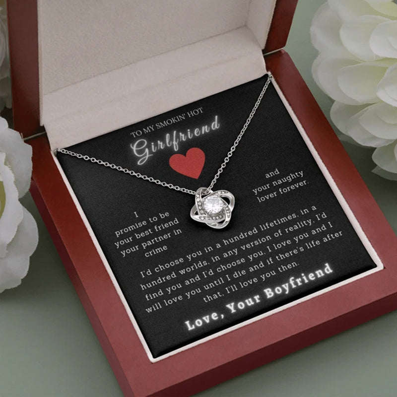 Endless Knot Friendship Ring and Necklace