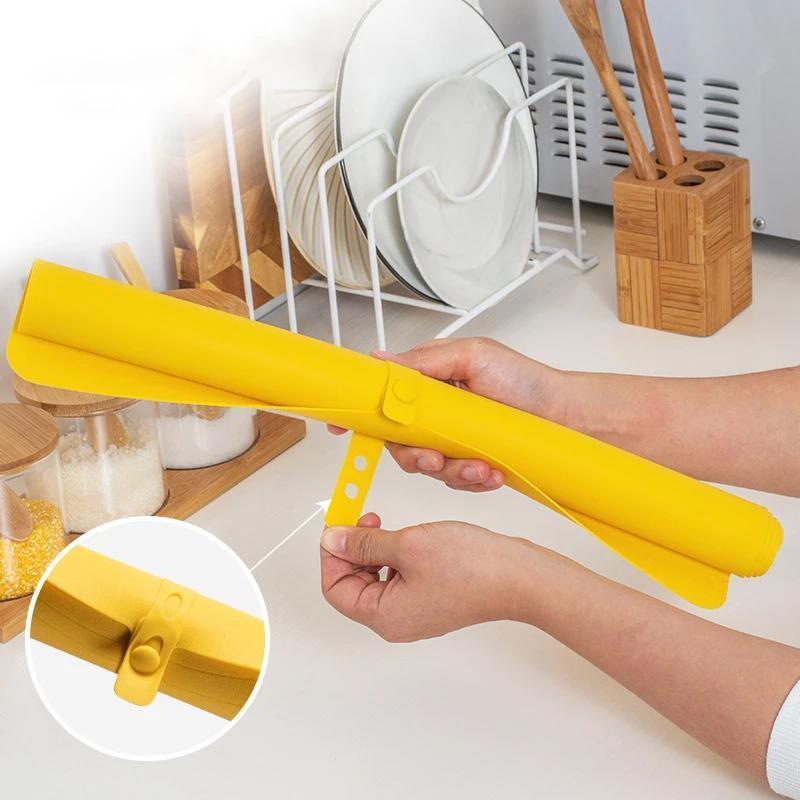 Extra Large Kitchen Tools Silicone Roll-Up Pastry Mat With Measurements
