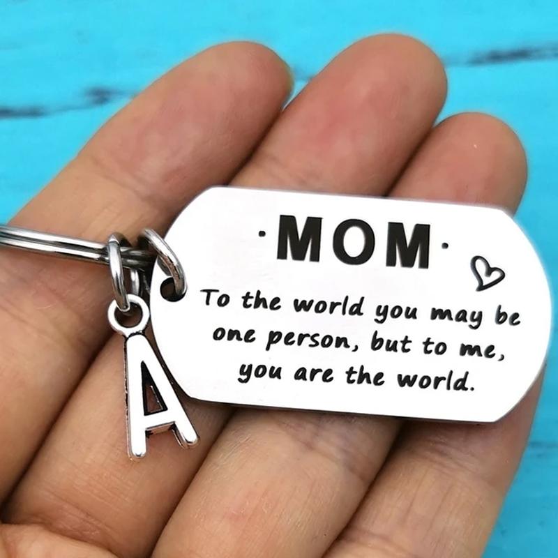 Inspirational Personalised Keychain Gifts For Dad/Mom - To Me You Are The World