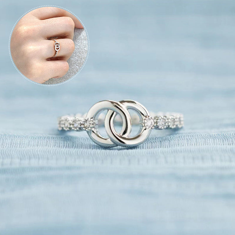 Baby Interlocking Rings 👩👧Mother & Daughter Forever Linked Interlocking Ring – uergo